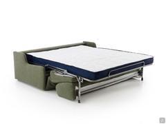 Cody Canapé-lit ouvert avec matelas double de 160 cm en mousse à mémoire de forme de 14 cm de hauteur